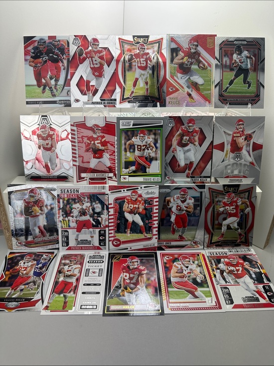 Panini Other - Patrick Mahomes/Travis Kelce Chiefs lot of 20 w/Chris Jones & Pacheco